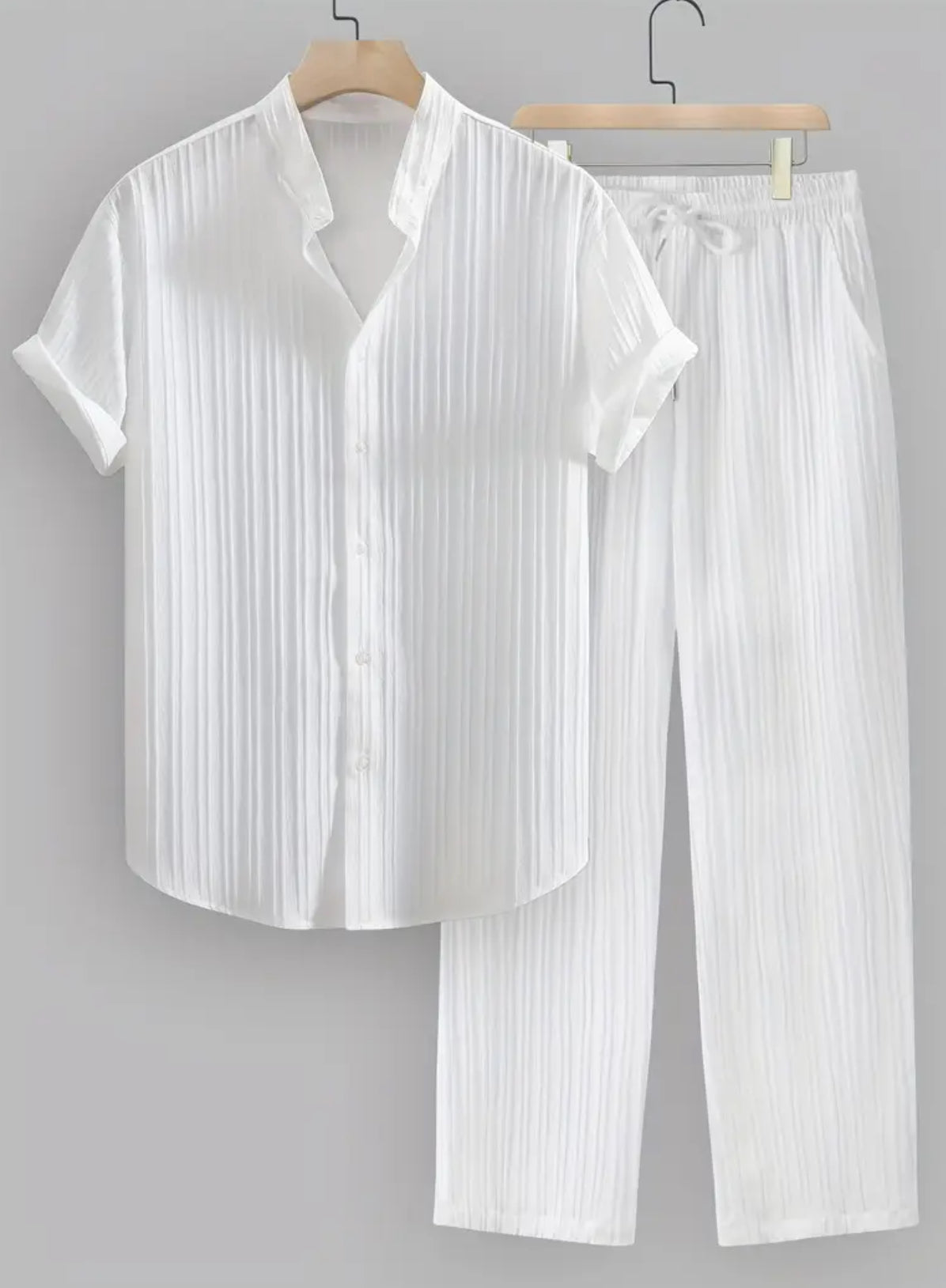 Men’s Polyester Summer Striped Outfits