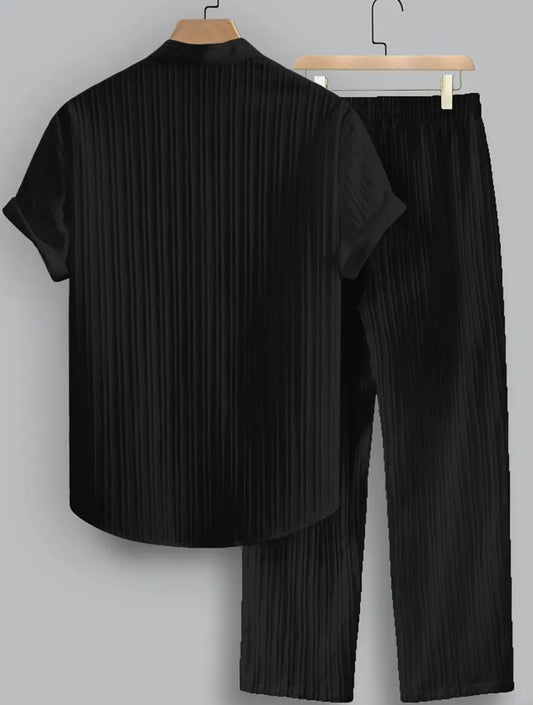 Men’s Polyester Summer Striped Outfits