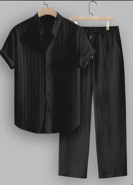 Men’s Polyester Summer Striped Outfits